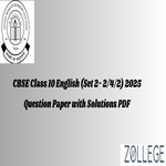 CBSE Board Class 10 English Question Paper 2025 English Set 2 2 4 2